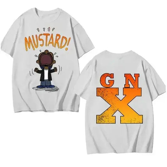 Vintage Kendrick Lamar GNX With Signature 2 Sides Tee, Kendrick Lamar New Album Tee, Vintage GNX Track List T-shirt, Gildan 5000 Shirt For Men & Women