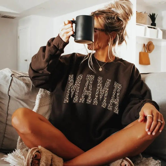 Vintage Leopard Mama T-Shirt, Mom LIfe Shirt, Mothers Day Gift, New Mom Gift