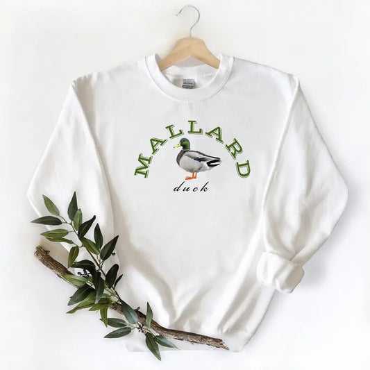 Vintage Mallard Duck Hunting Season Unisex Tshirt Sweatshirt Hoodie, for duck hunters, Wild Duck Cotton