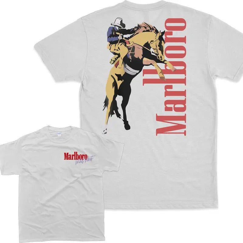 Vintage Marlboro Cowboy Wild West Shirt, Unisex Shirt, For Men, For Women Hoodie, Sweatshirt | DripVista.com