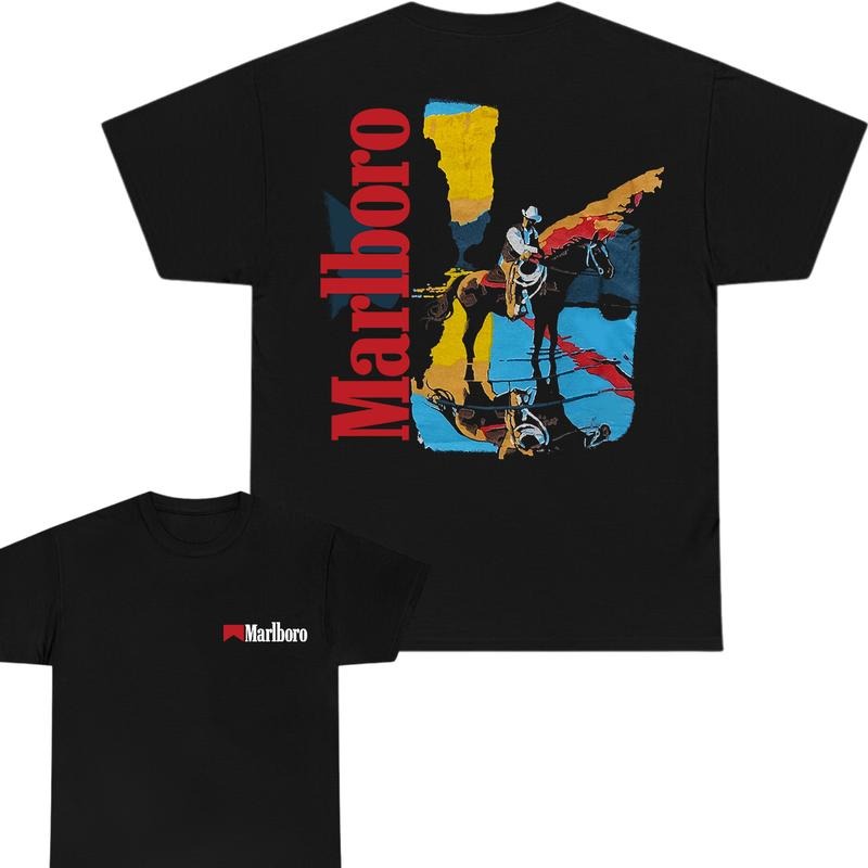 Vintage Marlboro HB Marlboro Cowboy T-Shirt, Marlboro Cowboy Shirt, Marlboro Merch, Marlboro Tee, Unisex T-Shirt Hoodie,...