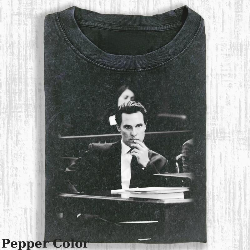 Vintage Matthew Mcconaughey T-shirt, Matthew Mcconaughey Unisex Tee Graphic, Funny Matthew Mcconaughey Shirt, The Lincoln Lawyer Matthew Mcconaughey Movie T-Shirt, Top Menswear Womenswear Streetwear