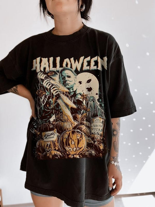 Vintage Michael Halloween T-Shirt, Horror Character Halloween Sweatshirt, Scary Movie Halloween Tee Shirt, Halloween Film Shirt
