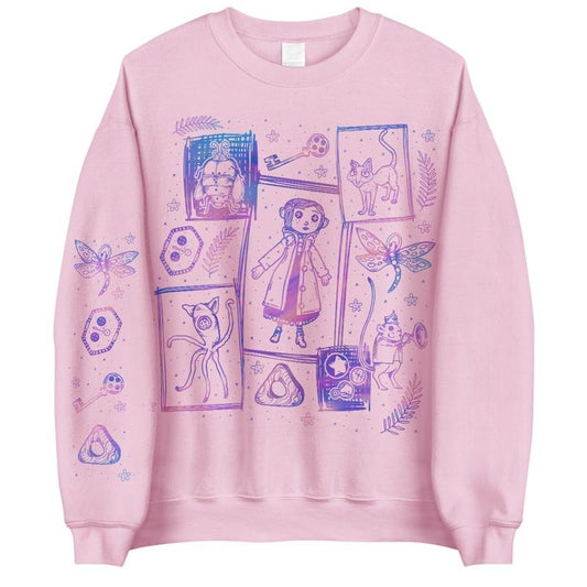 Vintage Movie Hoodie, Coraline Three Ghost finding Tunnel color inspired Sweatshirt Hoodie, Coraline Fantasy movies tshirt