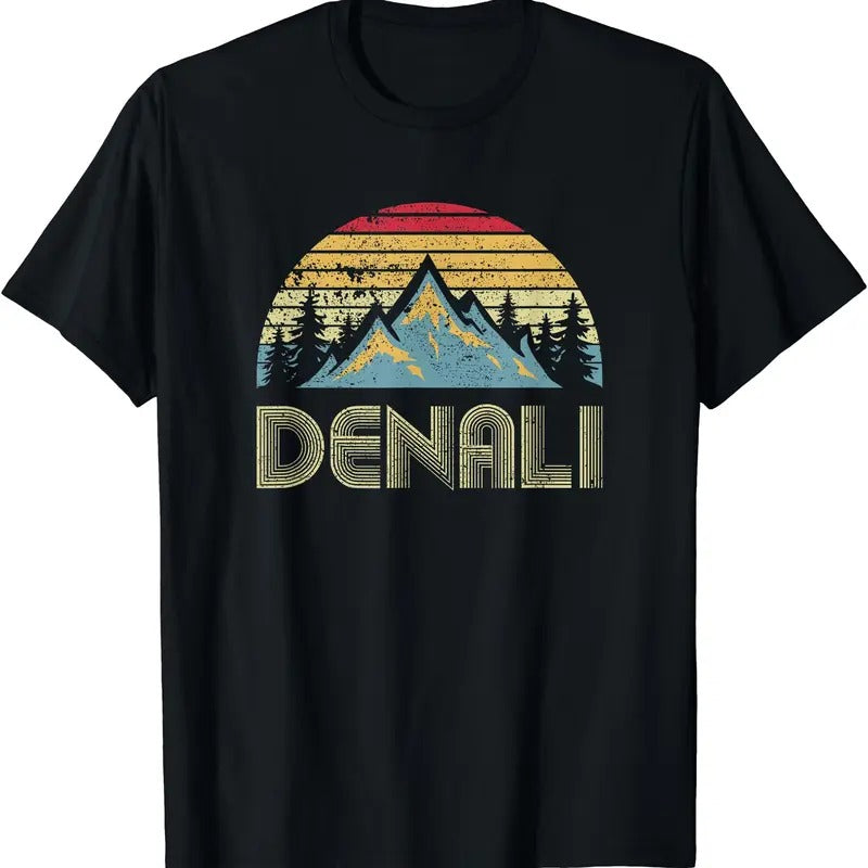 Vintage Mt. Denali National Park Alaska Mountain T-shirt Hoodie, Sweatshirt | DripVista.com