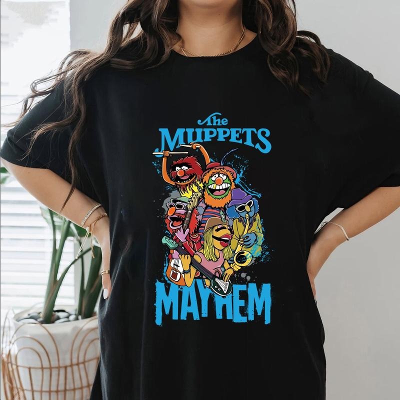 Vintage Muppets Mayheem Shirt, Muppets Lovers Shirt, Childhood Tee Shirt, Muppets Fans Shirt, Retro Muppets Music...