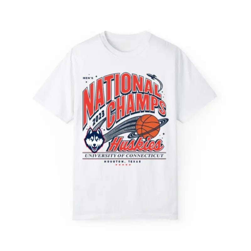 Vintage NCAA National Champs 2023 Huskies T Shirt Top Classic Menswear Hoodie, Sweatshirt | DripVista.com