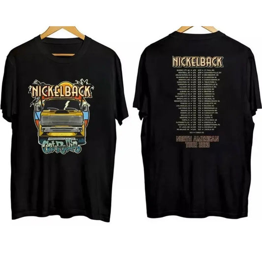 Vintage Nickelback 2 Sides Shirt, Nickelback Rock band unisex t-shirt,  Retro 90s tee