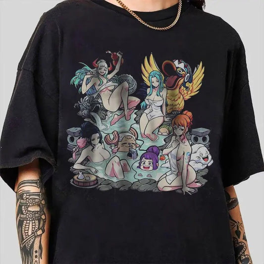 Vintage One Piece  Anime Sweatshirt, Robin Nami One Piece Graphic Anime Tee, Anime Lovers Shirt, Anime Shirt, One Piece Shirt, Anime Manga Shirt Sweatshirt, Hoodie, Comfort Colors