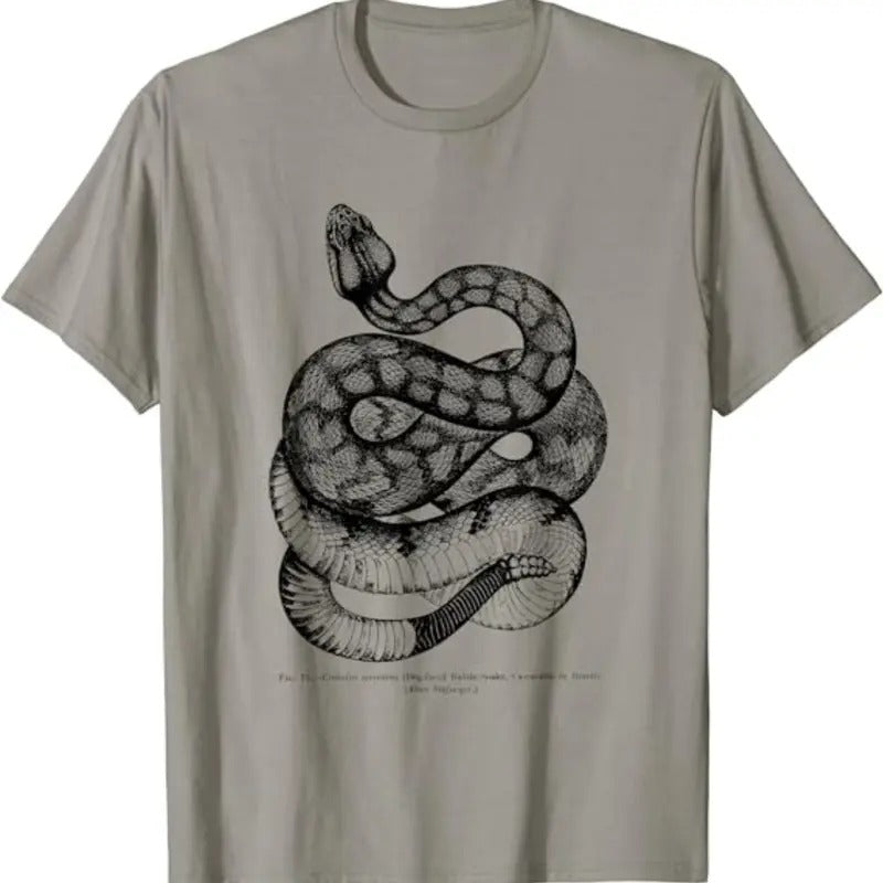 Vintage Ophiology South American Rattle Snake Tee T-shirt Menswear Top Underwear Tshirt Hoodie, Sweatshirt | DripVista.com