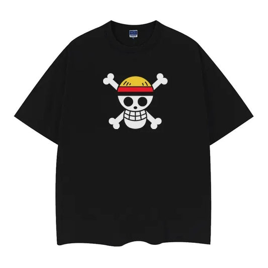 Vintage Oversized Tee Anime T-shirt 100% Cotton Original Design Men's Top Streetwear Casual