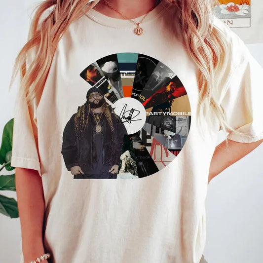 Vintage Partynextdoor Album Circle T-shirt Some Sexy Songs 4 U Sweatshirt $$$4U Hoodie Partynextdoor Merch Gift For Fans Men Women