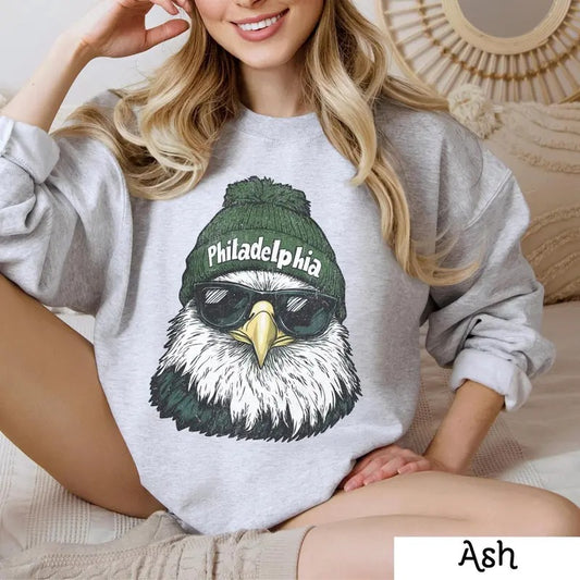 Vintage Phi_lade_lphia Football Sweatshirt, Trendy Fan Gifts, Game Day Crewneck, Retro Apparel, Team Wear, Trendy Gift, Football Fan