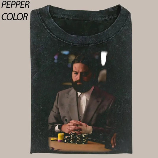 Vintage Playing Poker Graphic Unisex T-shirt, Funny Hangover Movie Tee, Valentine's Day For Him, Valentine's Gift For Boyfriend Menswear Top