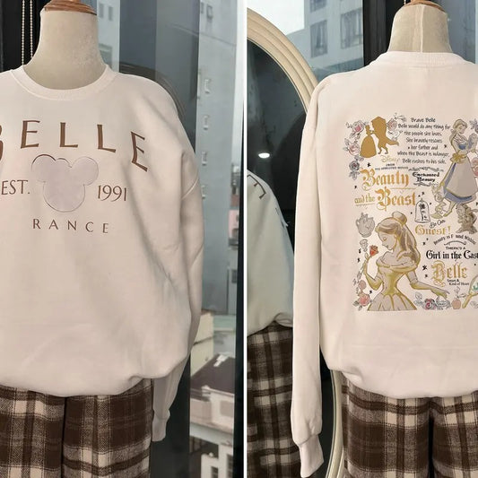 Vintage Princess Belle France Est 1991 Sweatshirt, Princess Sweater, Princess Belle Sweatshirt