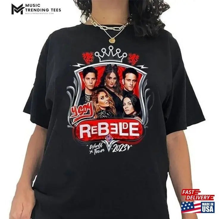 Vintage Rbd Soy Rebelde 2023 T-Shirt Band World Tour Tee Unisex