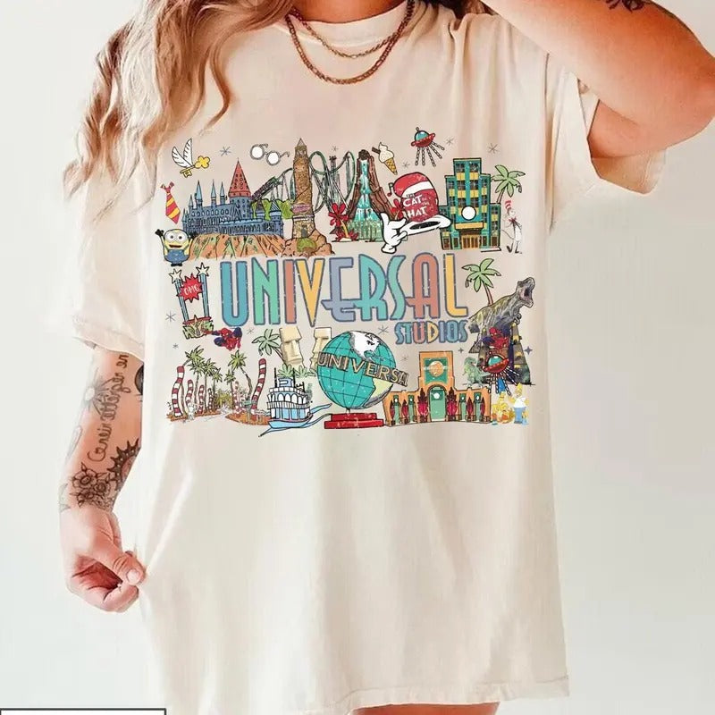 Vintage Retro Universal Studios Shirt, Universal Studios Shirt, Universal Orland Shirt, Universal Florida Shirt,...