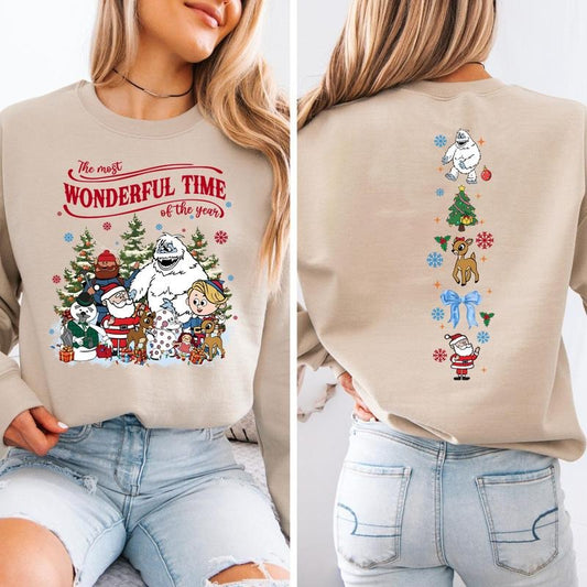 Vintage Rudolph Christmas Sweatshirt, Retro Christmas Shirt, Red Nosed Reindeer Sweatshirt, Cute Christmas Shirt, Rudolph Santa Sweatshirt