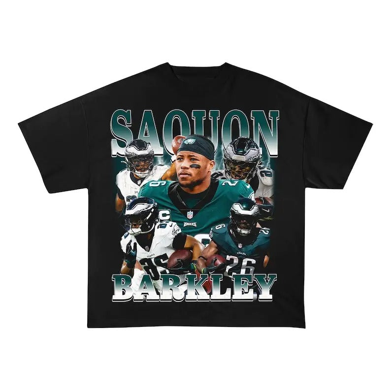 Vintage Saquon Barkley Shirt | Vintage Tee Graphic T-Shirt Sweatshirt Hoodie | Sport Tee - Gift For Fan | DripVista.com
