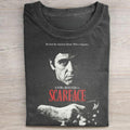 Vintage Scarface He Loved The American Dream, With A Vengeance Graphic Tee - Scarface Movie Shirt - Mafia Movie Shirt - Al Pacino - Tony Montana Tee - Iconic Movie Graphic Tee Menswear Top