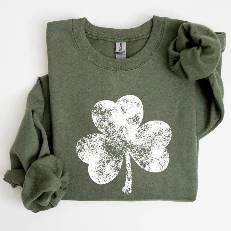 Vintage Shamrock, St Patrick's Day Sweatshirt T-Shirts, Hoodie | DripVista.com