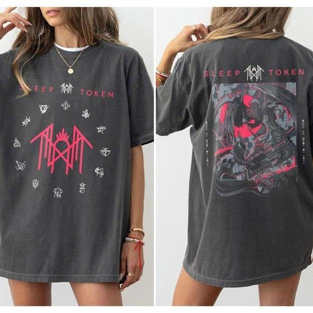 Vintage Sleep Token Double Sides T-shirt Take Me Back To Eden Sweatshirt, Sleep Token Symbol Tee, Sleep Token Tour Merch,...
