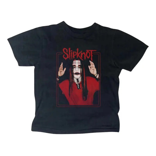 Vintage Slipknot Baby Tee, Rock Band Baby Tee, Metal Gothic Rock Band, Y2k Top Women Streetwear, Gothic Emo Girl Top, Scene Clothing 2000s, Women Fitted T-Shirt