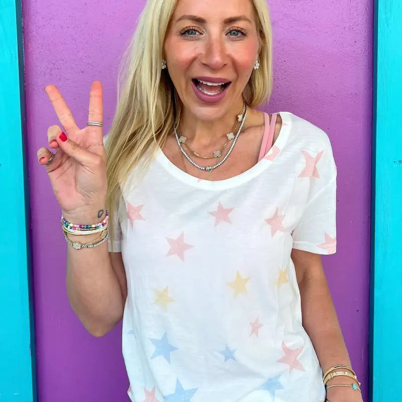 Vintage Stars Scoop Neck Tee Hoodie, Sweatshirt | DripVista.com