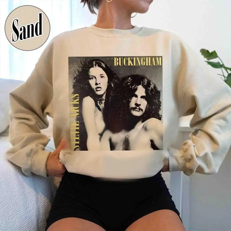 Vintage Stevie Nicks Buckingham Sweater, Stevie Nicks Scene Shirt, Retro Stevie Nicks Sweater, Old School Artist Sweatshirt