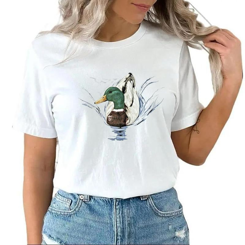 Vintage Style Hunting Duck Shirt Hoodie Sweatshirt Unisex Mallard Gifts for Hunters Cotton Womenswear