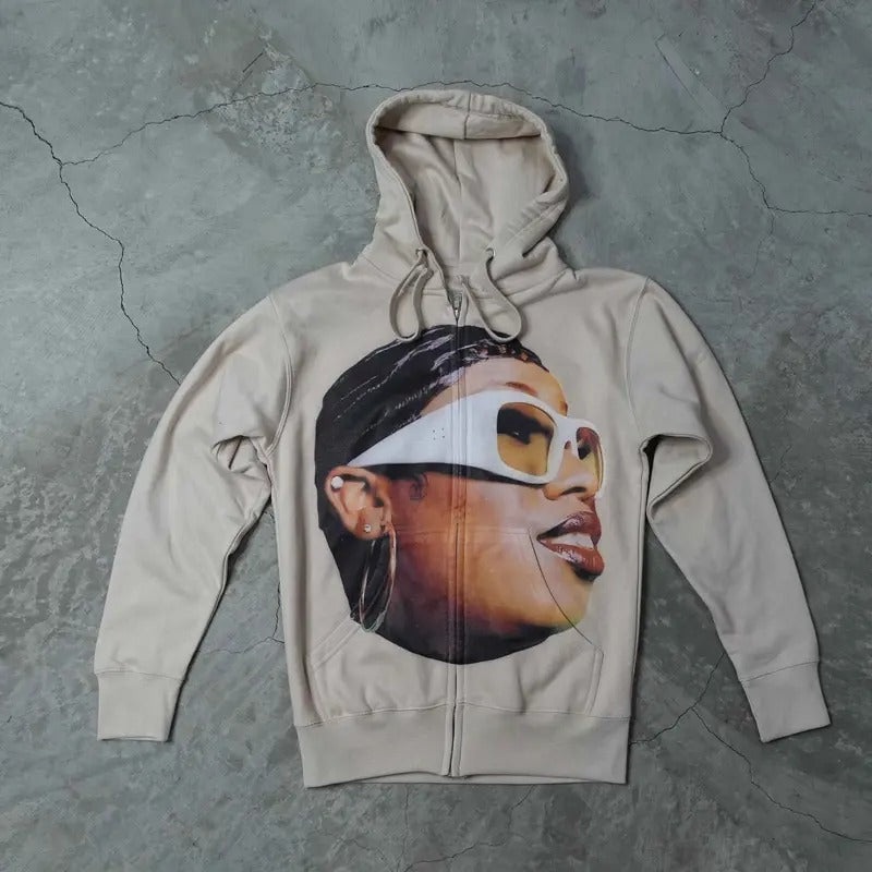 Vintage Style Missy Elliot Unisex Heavy Duty Hoodie T-Shirts, Sweatshirt | DripVista.com