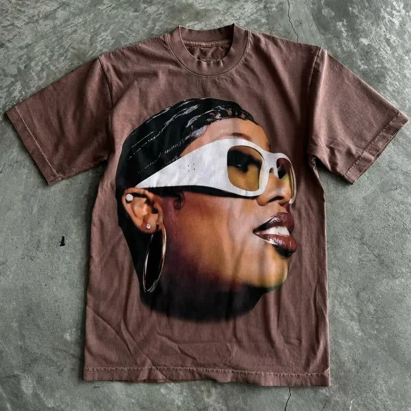 Vintage Style Missy Elliot Unisex T-Shirt Menswear Retro christmas shirt Hoodie, Sweatshirt | DripVista.com