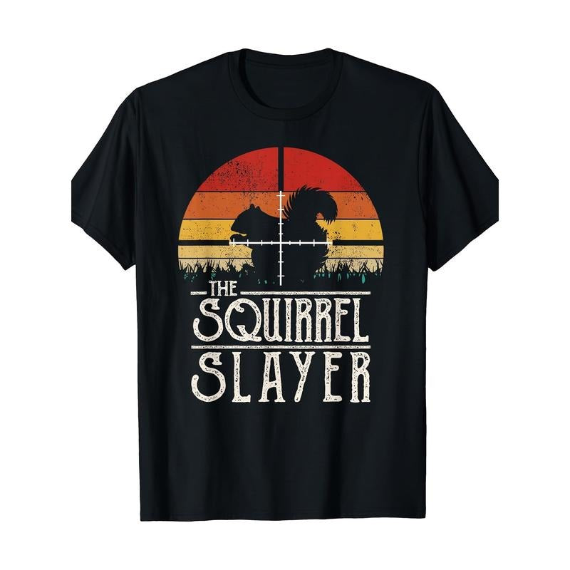 Vintage Sunset Vintage Style Squirrel Hunt Squirrel Killer T-shirt Made in USA Hoodie, Sweatshirt | DripVista.com