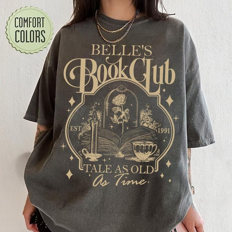 Vintage Tale As Old As Time T-Shirt, Disney Princess  Shirt, Beauty And The Beast Disney Shirt, Gift for her