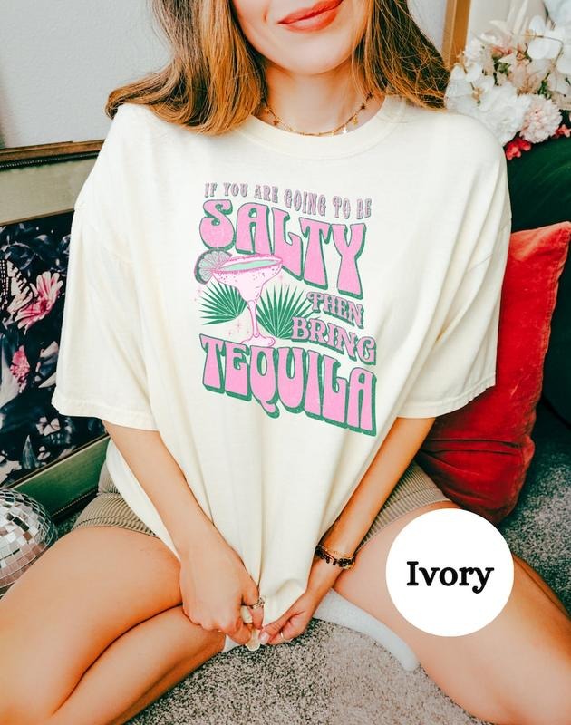 Vintage Tequila Shirt Funny Shirt for Beach Trip Tshirt Retro Tequila Beachy d Tee Coconut Girl Shirt for Beach Vacation Shirt style 02
