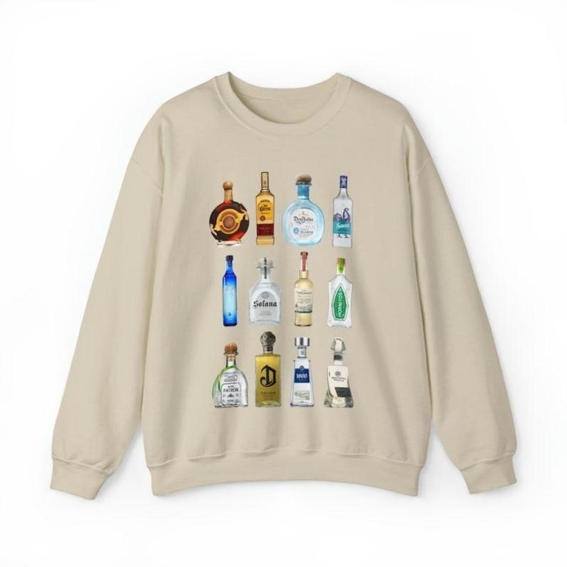 Vintage Tequila Sweatshirt Oversized Trendy Shirt Hoodie | DripVista.com