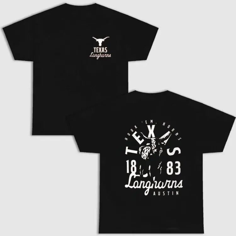 Vintage Texas Longhorns T-Shirt, NCAA Tee, Full Color T-Shirt, Unisex T- Shirt, For Men, For Women Hoodie, Sweatshirt