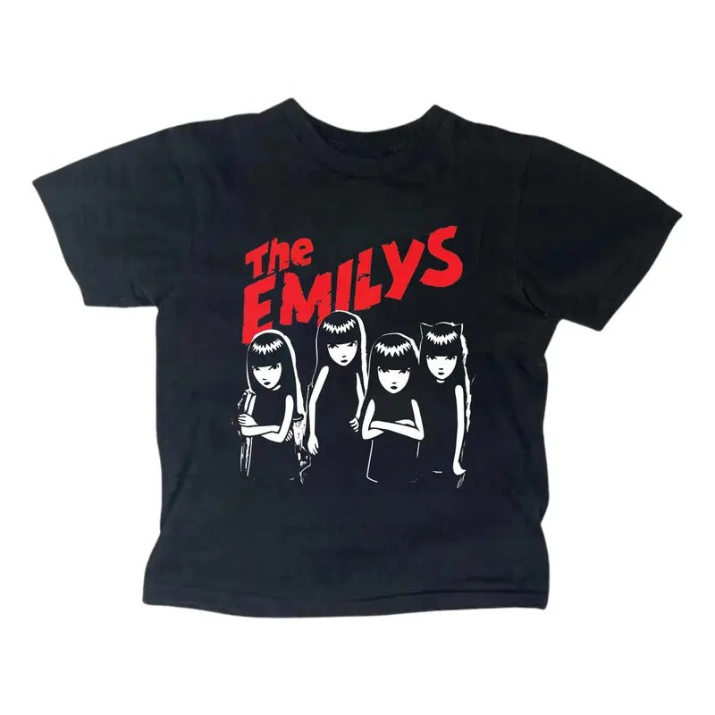 Vintage The Emilys Baby Tee, Gothic Emo Girl Baby Tee, Y2k Top Women Streetwear, Grunge 2000s, Women Fitted T-Shirt, Gift For Her Womenswear