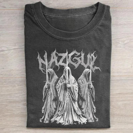 Vintage The Nazgul Graphic Tee - Black Riders - The Lord of the Rings Movie Shirt - LOTR - Ringwraiths - Middle Earth - Crewneck Casual T-Shirt