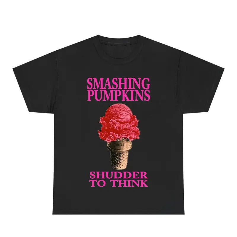Vintage The Smashing Pumpkins Shudder To Think Ice Cream Graphic Tee, Vintage Band Shirt, Retro Rock Band Tee, Unisex Menswear Womenswear Top