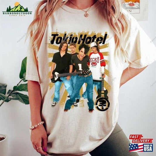Vintage Tokio Hotel Shirt Unisex Band Y2k 90S
