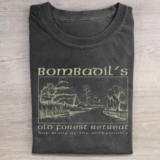 Vintage Tom Bombadil's Old Forest Retreat Graphic Tee - The Lord of the Rings Movie Shirt - LOTR - Middle Earth - JRR Tolkien - Fantasy Ring Menswear Top