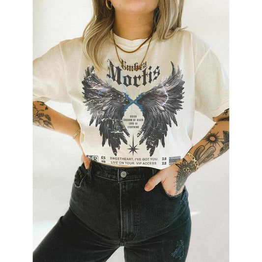 Vintage Umbra Mortis Band Tee LICENSED Crescent City Merch Hunt Athalar Bryce Quinlan Sarah J Maas Merch Fallen Angel Romantasy