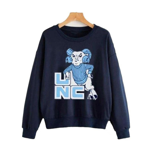 Vintage Unc Ram Sweatshirt, UNC Tar Heels Shirt, NCAA UNC Tar Heels, Distressed Carolina Sweatshirt, Carolina Student gift
