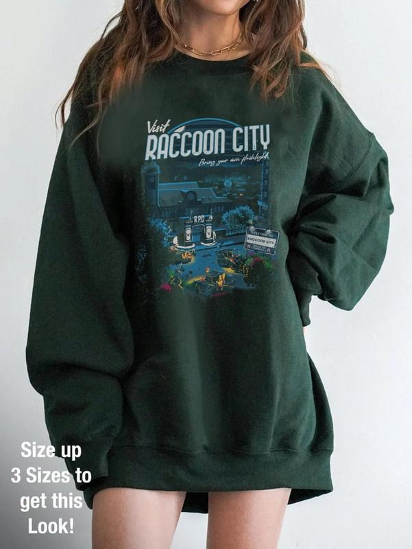 Vintage Visit Raccoon City Sweatshirt, Welcome To Raccoon City Tee Shirt, Vintage Raccoon City T-Shirt
