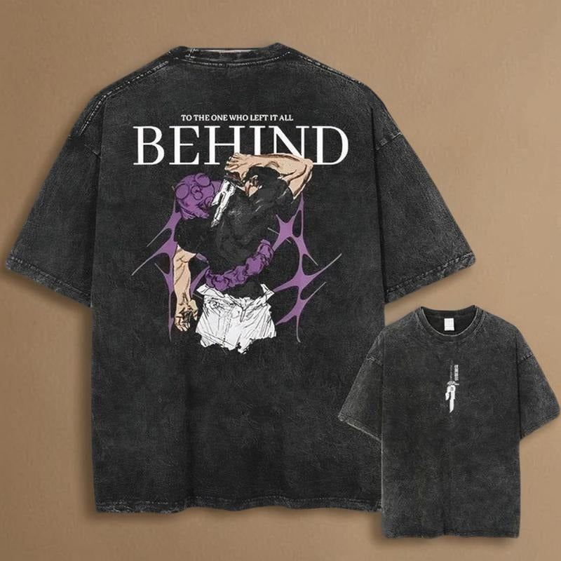 Vintage Washed Toji Shirt, JJK Anime Graphic Tee, Faded Look Manga T-Shirt, Streetwear Gift for Anime Fans Hoodie, Sweatshirt