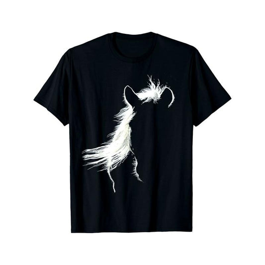 Vintage Western Horse Silhouette Horse Riding lover T-Shirt Casual Summer Tee Soft Breathable Mens Print T-shirt Cotton made in usa