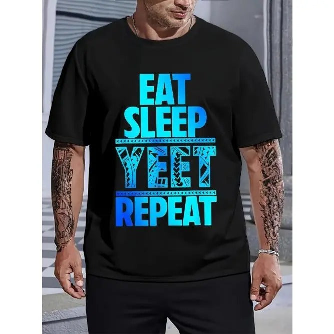 Vintage Yeet Graphic Tee - Men's Crew Neck T-Shirt - Soft, Breathable, Comfortable, Unique Summer Casual Wear - Perfect for Yeet Enthusiasts and Graphic T-Shirt Lovers Made in USA