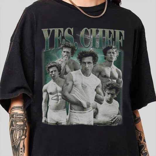 Vintage Yes Chef Shirt, The Bear Shirt, Jeremy Bootleg Tee, Yes Chef Jeremy Homage Shirt custom