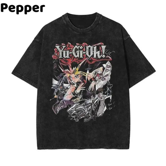 Vintage Yu Gi Oh Shirt, Yu Gi Oh Merch, Anime Shirt Menswear Top Underwear Tshirt Streetwear T-Shirt